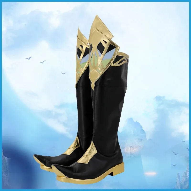 

Игра Genshin Impact Al Haitham Сапоги на заказ Мужчины Женщины Аниме Хэллоуин Вечеринка Карнавал Alhaitham Косплей Shoesa; 6'x, 9;y'