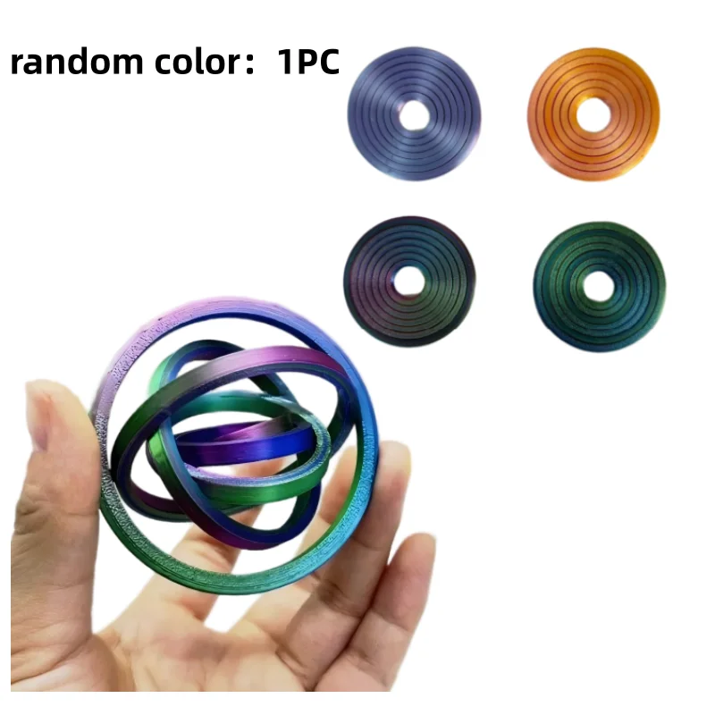 3D Printed Kinetic Gyroscope Fidget Toy, Spinning Top Hand Toy, Stress Relief Sensory Gadget for Office Desk, Ideal Birthday Gif