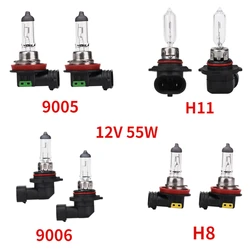 2Pcs H8 H11 9005/HB3 9006 12V 55W Clear Llight 4300k Warm White Bulbs Headlight Car Halogen Lamps Source Parking