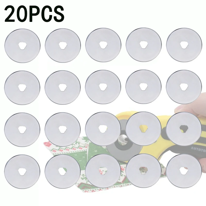 

45mm Rotary Blades Patchwork Fabric Leather Craft Steel Circular Small Round Blade Cutter Sewing Quilting Fits Olfa Fiskars