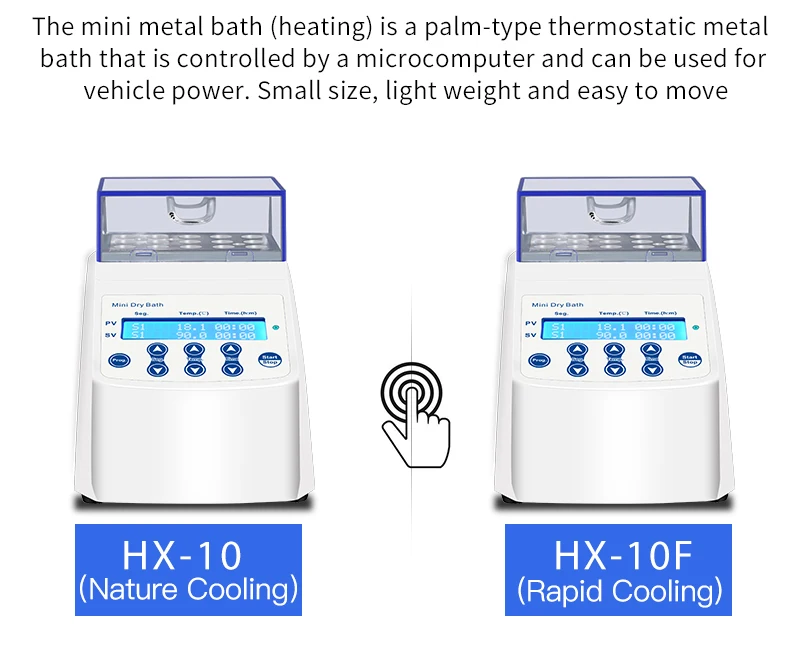 Mini Laboratory Dry Block Heating Incubator Air-Cooled Heating Block for Test Tubes Laboratory Heating Equipment