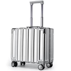 18 inch boarding suitcase, business luggage, small trolley case, universal wheel female and male student password box