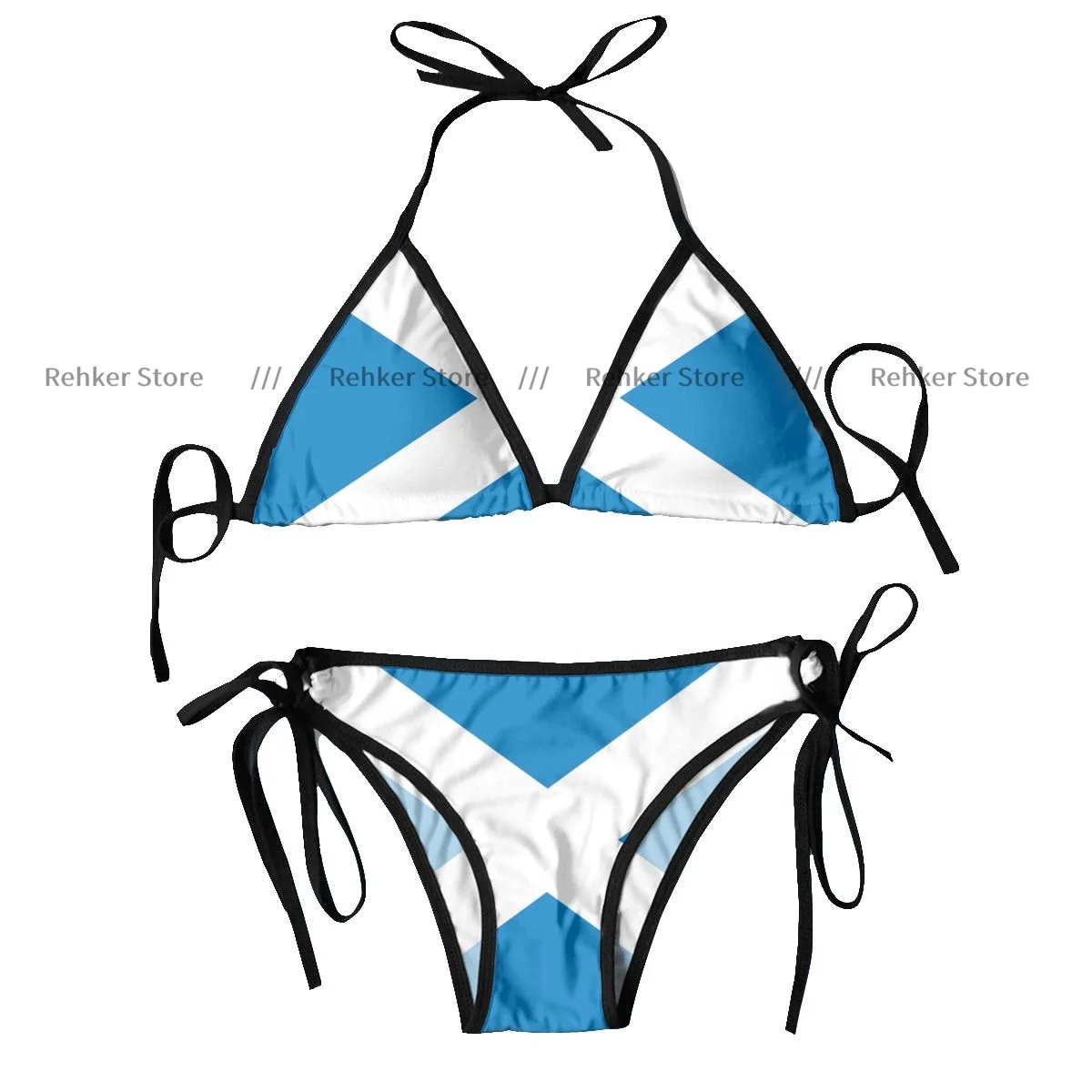 Bikini Sexy para mujer, traje de baño de dos piezas con bandera de Escocia, ropa de playa