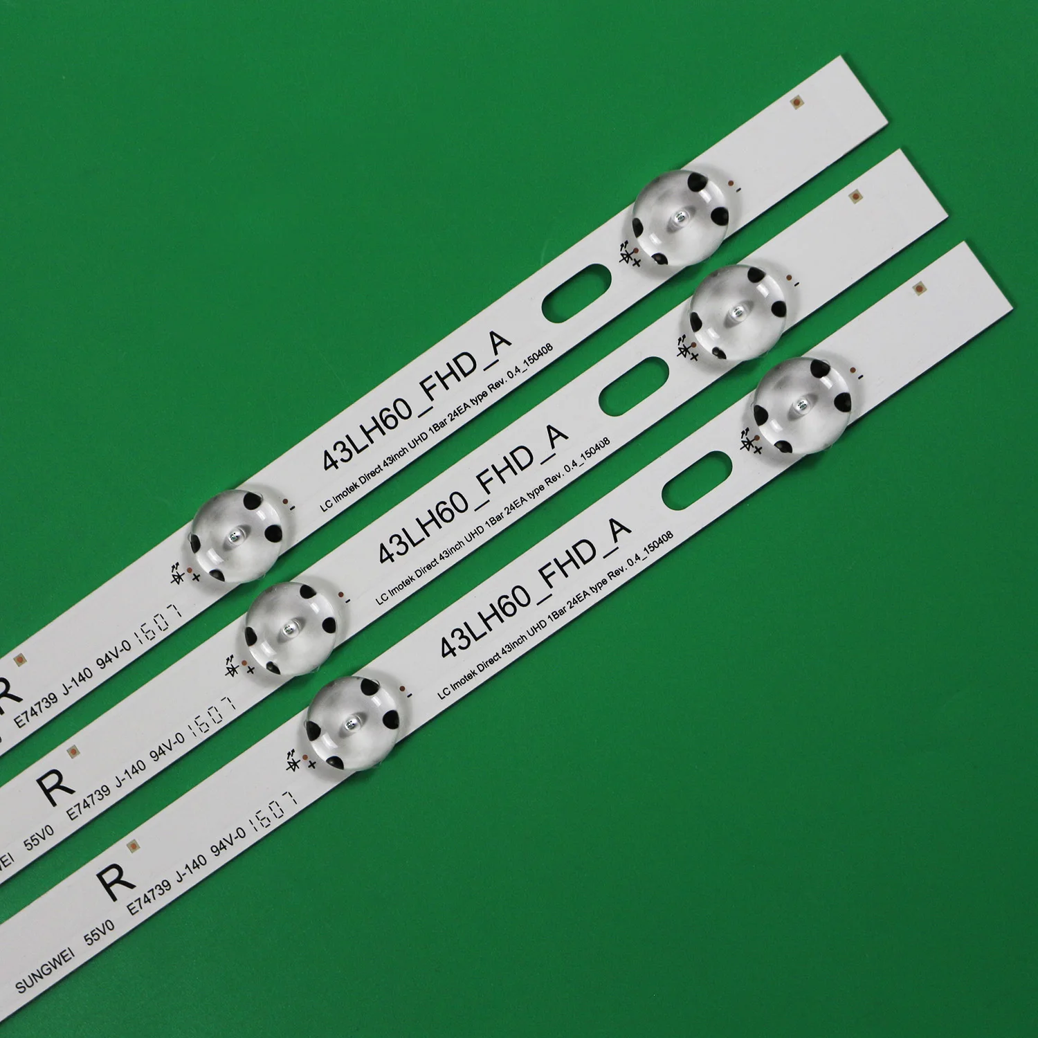 Nuevo 3 uds 8LED 850mm LED viaje para HC430DGN-SLNX5 43UH610A 43UH6107 AGF79044601 UF64_UHD_A EAV63192501 43UH6030 AGF79099701