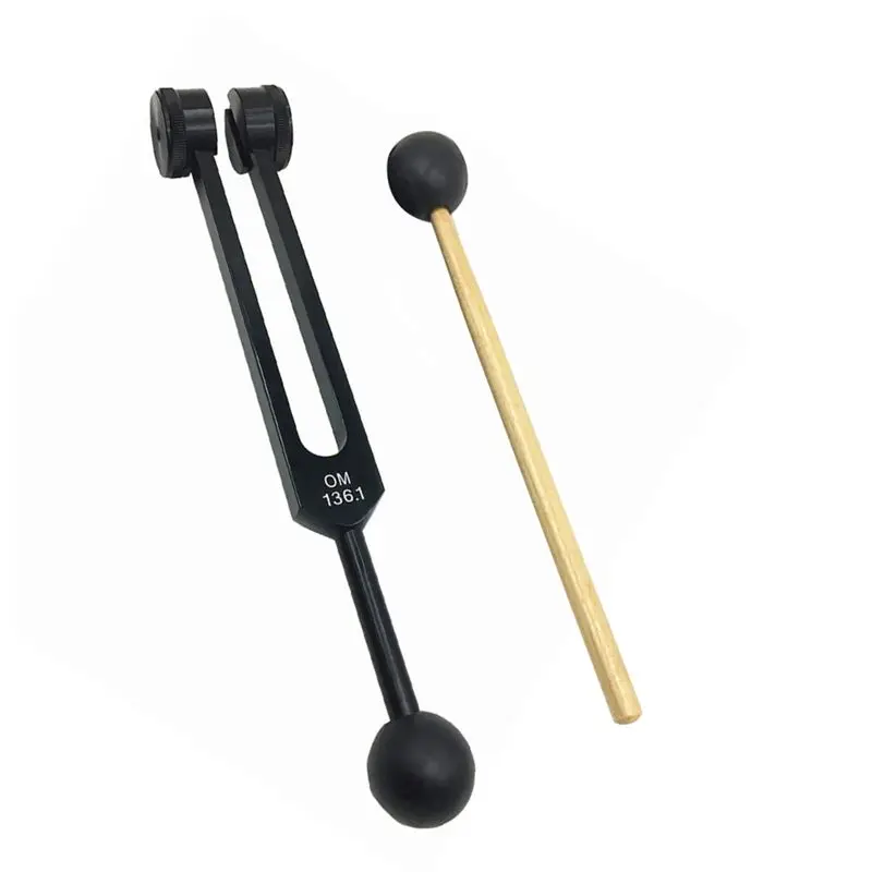 Diapason professionnel AB31-OM136.1 Hz en alliage d'aluminium pour la guérison sonore par la méditation, instrument de percussio