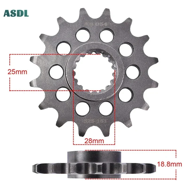 Motorcycle Chain 525 16T 42T Front and Rear Sprocket for BMW F800 GS JTR6.42/3.42 K72 2008-2018 F800GS Adventure Triple Trophy