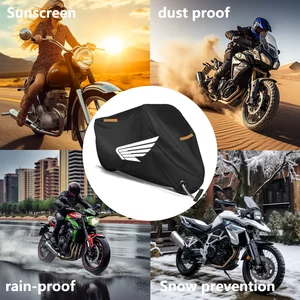 Capa impermeável da motocicleta, Protetor UV Scooter ao ar livre, Poeira e Chuva Capa, Honda CBR 125R, 954, 600, F4i, 650F, 650R, 1100XX, 1000F 12 principais vendas capa de chuva honda - №5