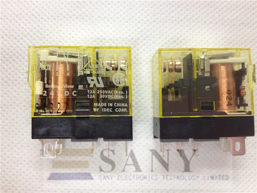 [ SANY ]100% genuine[SA]Japan and the spring IDEC relays indicator type 12A RJ1S-CL DC12V DC24V AC24V AC220V 1a1b -10PCS/LOT