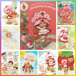 Strawberry S-Cute-S-Shortcake zestaw do szycia diamentowe malowanie 5D DIY rysunek artystyczny zdjęcia mozaika haft ścienny prezent dla dzieci