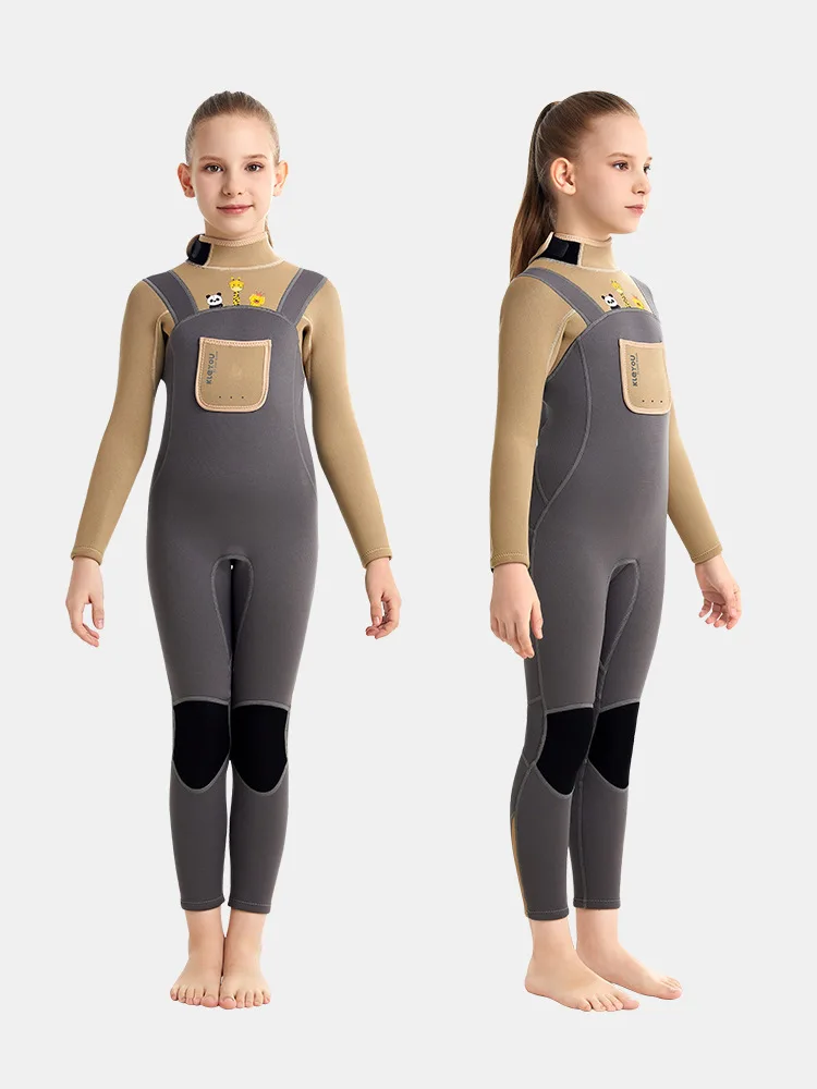 

2.5MM Girl Scuba Full Body Keep Warm Spearfishing Snorkeling Swim WetSuit One Piece Neoprene Water Sports Kayaking Diving Suit