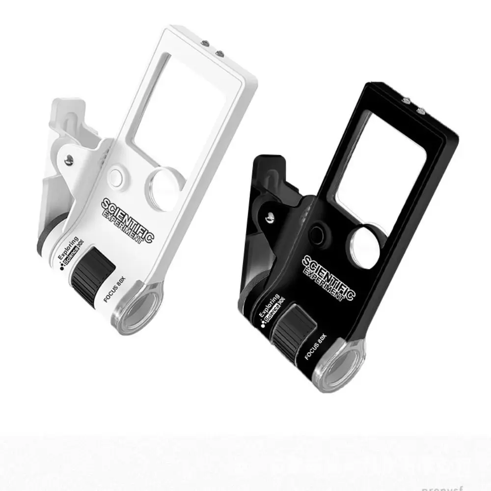 10-80x Zoom Magnifying Glass Flashlight Photo and Video Recording Handheld Microscope HD Durable LED Lighted Magnifier