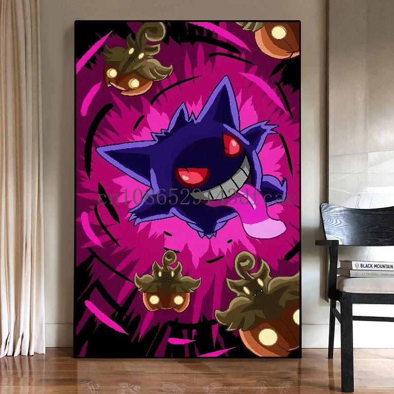 ポケモンポスター 日本のアニメポケモンポスター,壁画,水彩画,モダンな室内装飾,キッズ