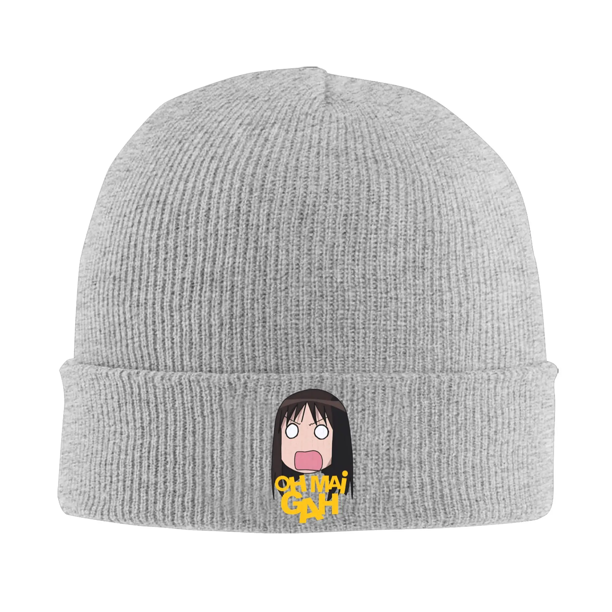 Osaka Autistic Azumanga Daioh Knitted Hat for Women Men Skullies Beanies Autumn Winter Hats Acrylic  Warm Melon Cap