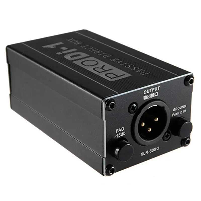 Audio Box Signal Converter Audio Converter Single Channel DI-Box Passive Stereo DIRECT BOX DI-Box Direct Injection Audio Box