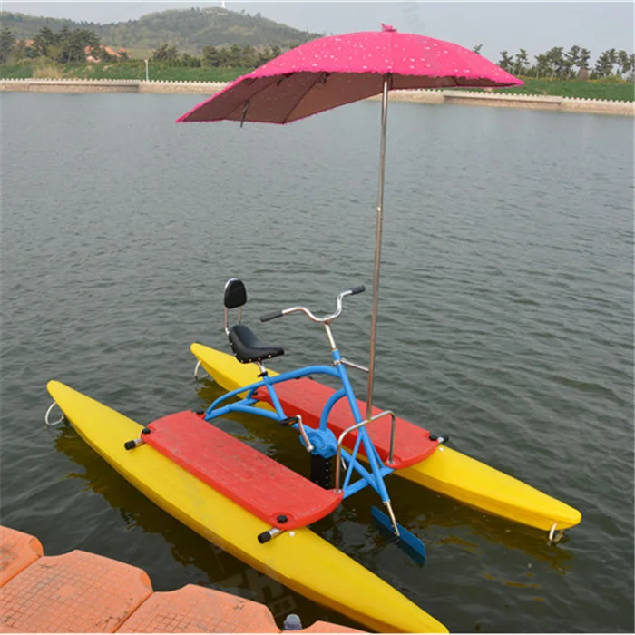 

Cheap Sea Water Bikes Pedal Boats Hydro Bikes Water Bicycle with Polyethylene Material for Commercial Use 1 Person Capacitypromo