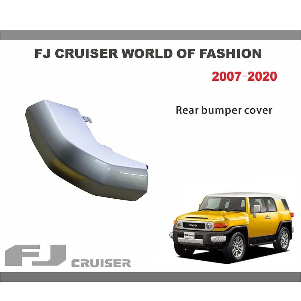 

Для 2007-2022 Toyota FJ Cruiser, пара задних крышек бампера, защитные крышки из АБС-материала для заднего бампера