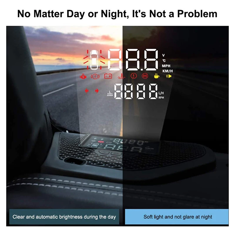 شاشة عرض للسيارة ، جهاز إنذار السرعة الزائدة ، HUD ، HD ، لـ JL ، من من من من من من ؟