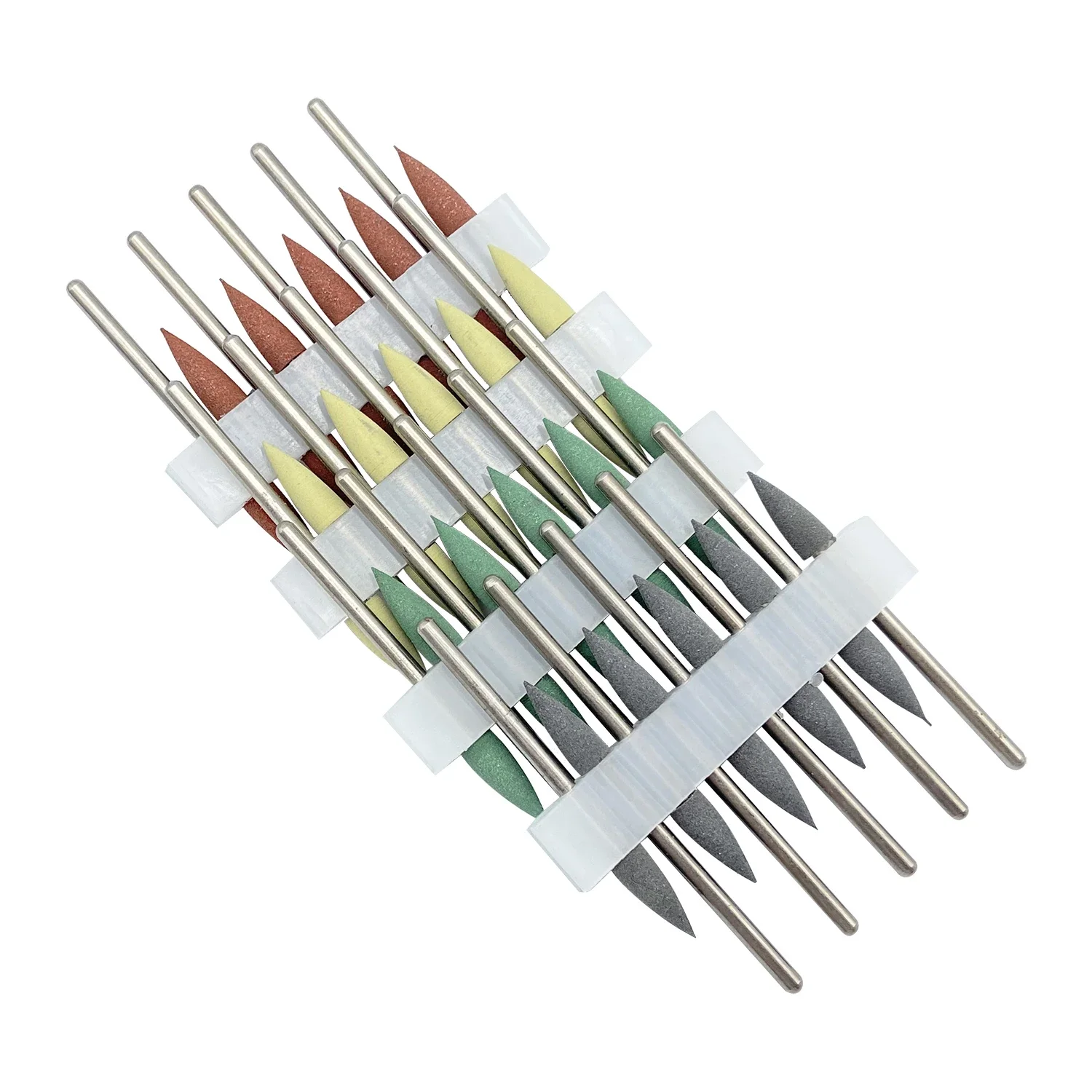 10pcs/Set Tomenty HP 2.35mm Dental Silicone Rubber Polishers Burs Teeth Whitening Plishing Drill Dental Polishing Nail Drill Bit