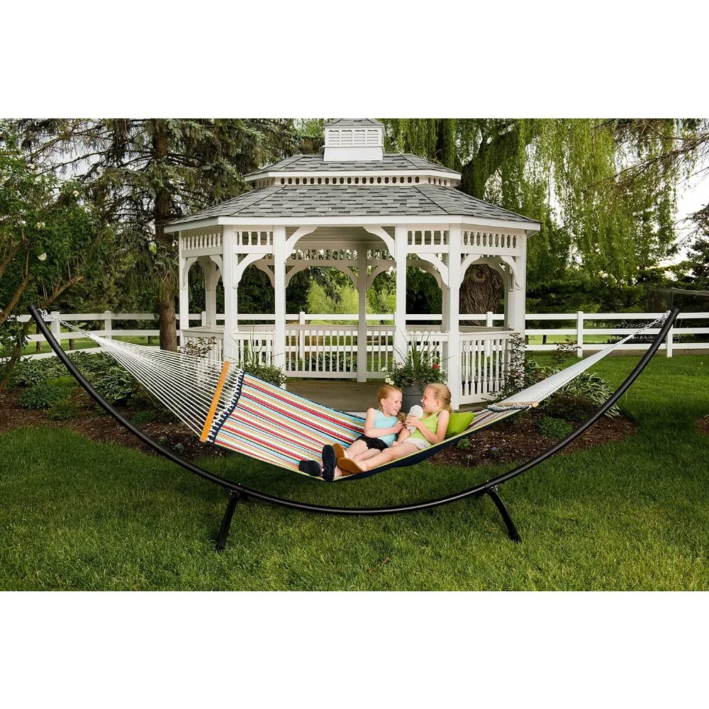 Sunbrella Double Quilted Hammock (450 Lb Capacity) (Carousel Confetti) Freight Free Camping Outdoor Furniture Sleeping