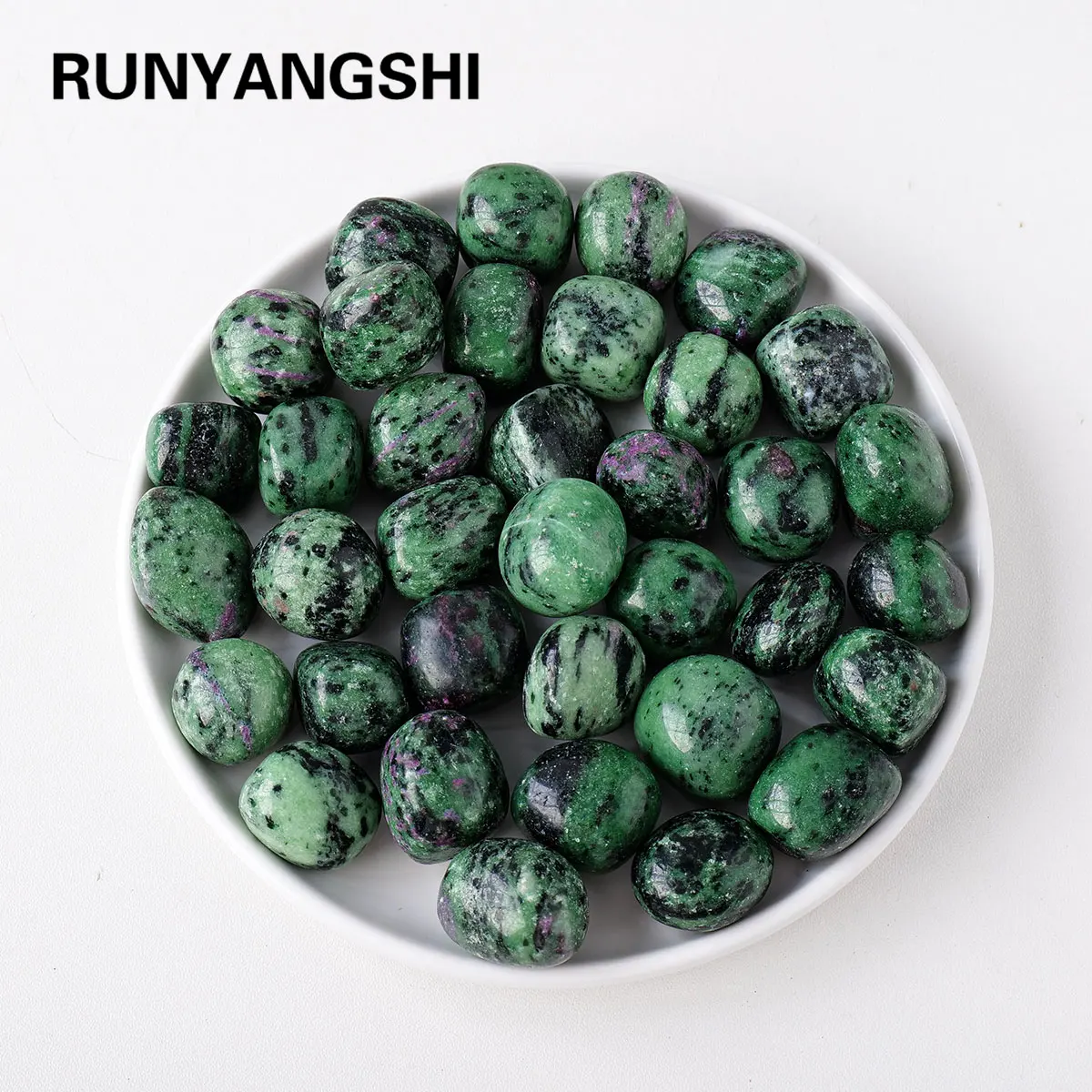 50g/bag Natural Epidote Rolling Stones Bulk Quartz Healing Gemstones Gravel Garden Fish Tank Decorative Stone