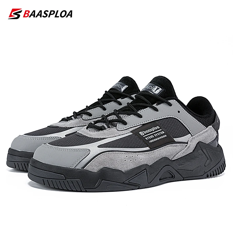 Baasploa New Men Shoes Fashion Casual Shoes Walking Sneakers Waterproof Shoes Comfort Tenis for Men Non-Slip Free Shipping