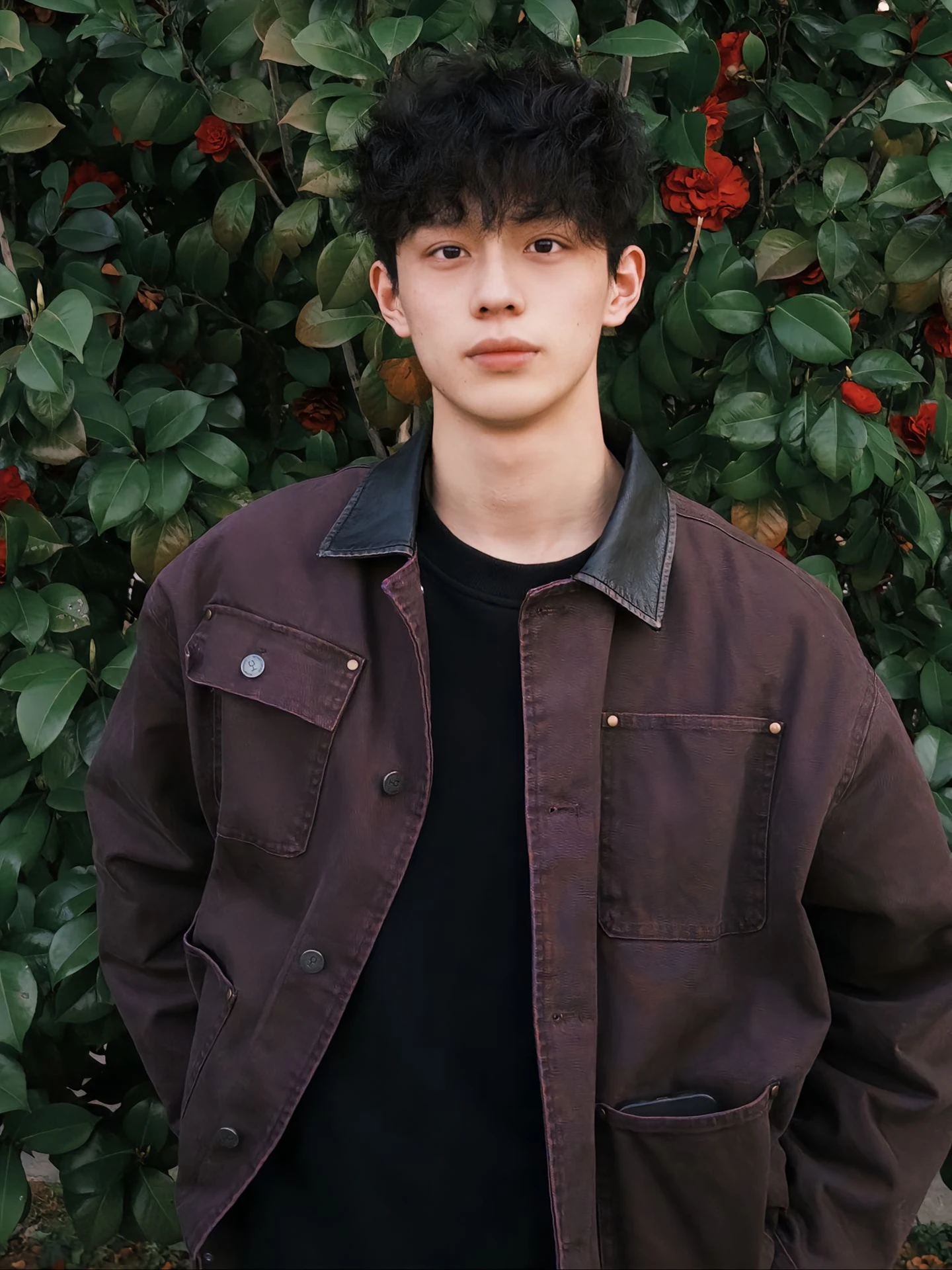 

Винтажная рабочая одежда Waed Jaet, мужская верхняя одежда с коротким воротником, осень-зима Faion, смесь хлопка и полиэстера, верхняя одежда Long Sve