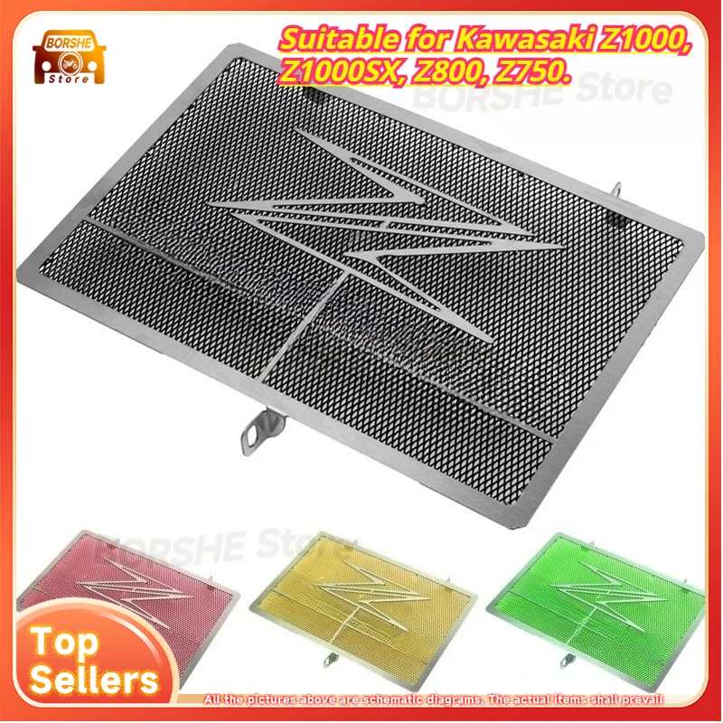 

Motorcycle radiator protection cover grille cover cooling protection device. Suitable for Kawasaki Z1000, Z1000SX, Z800, Z750.