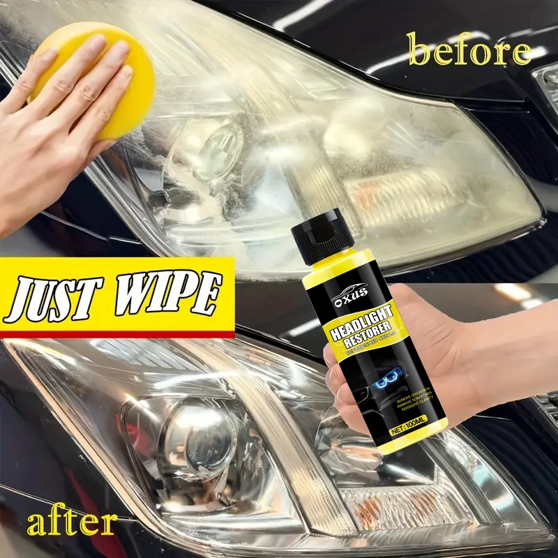 سيارة العلوي استعادة تلميع أطقم كشافات مزيل الخدش إصلاح تنظيف لصق إزالة الأكسدة المصباح البولندية السائل
