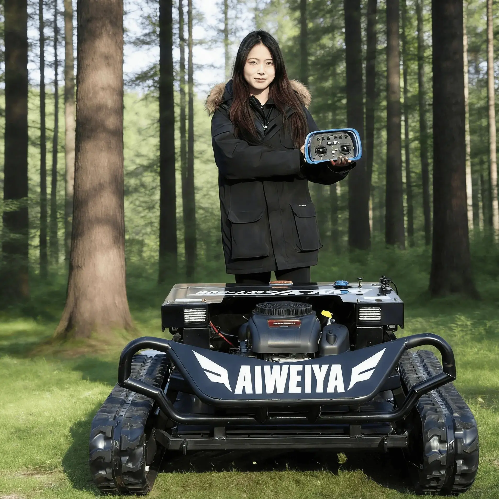 Customized AWY-900 Remote lawn Mower 3600r/min Blade Speed Deal with Tough Wild Grass Weed-Infested Areas