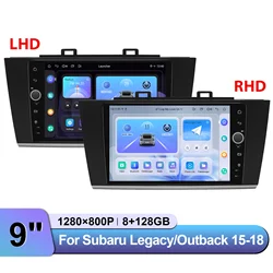 JOYING 9''Android 13 Car Radio Stereo Carplay For Subaru Legacy Outback 2015- 2018 Support OEM Camera Harman Kardon Amplifier
