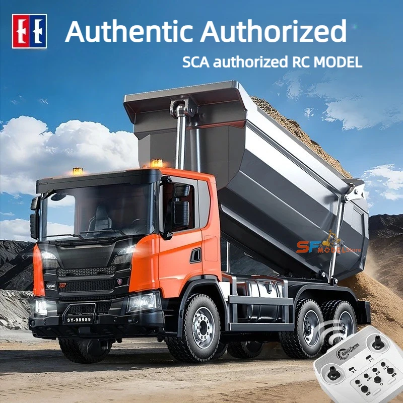 Double E E593 RC Car 1/20 G540 Electric RC Truck Simulation Model with Lighting Sound System Toy Dump Truck Official License