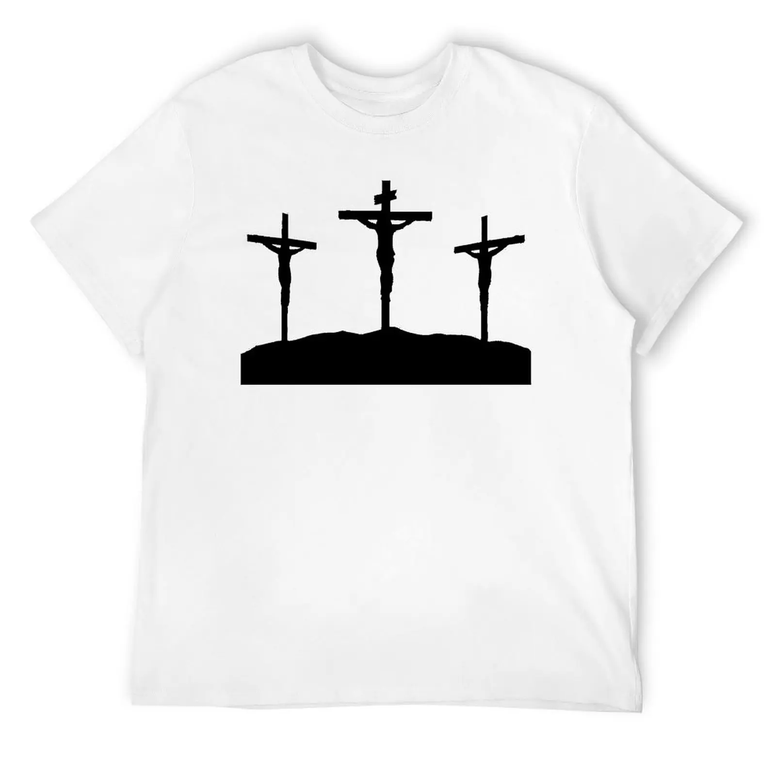 Round Neck Crucifixion at Sunset Bella Canvas Unisex Sweat T-shirt  Motion Tshirt Funny Geeky Aactivity Competition USA Size