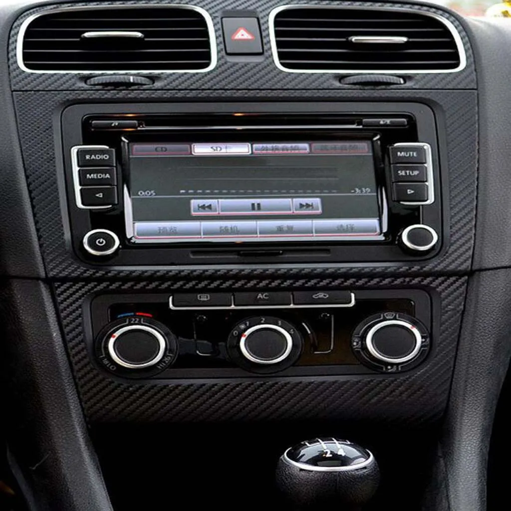 4D Carbon Fiber Sticker PVC Material Universal Car Decoration Film Wrap for Interior Dashboard and Exterior