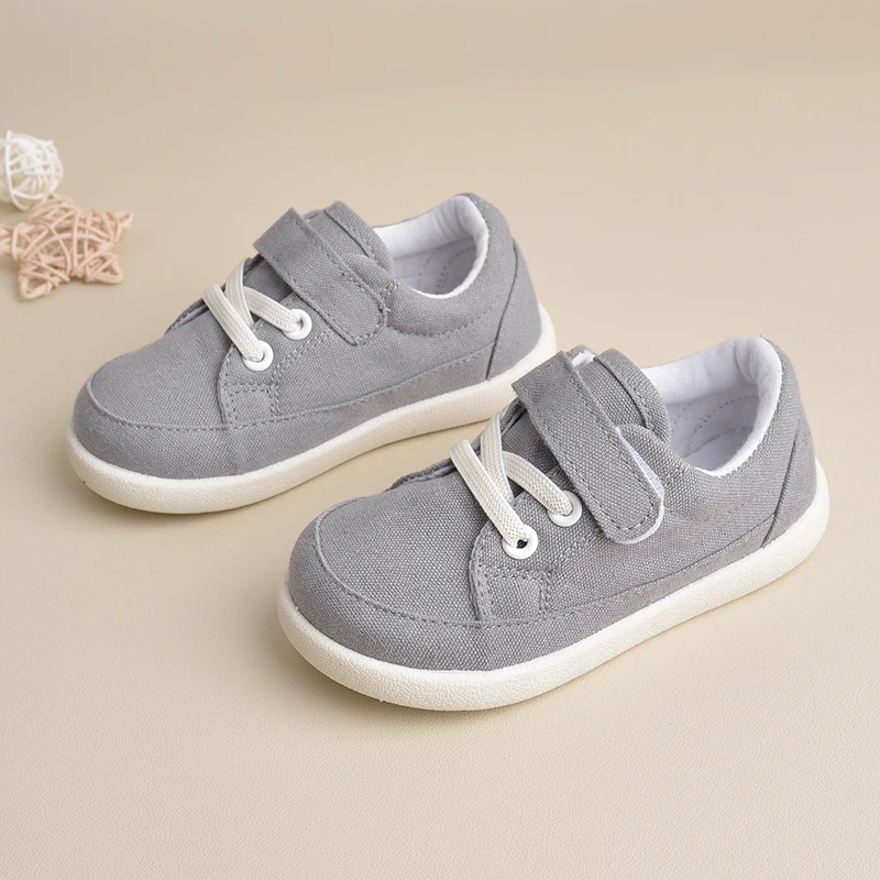 Toddlers  Fashionable  Comfortable Outdoor  Canvas Lace Up Casual Walking Sneakers EK9S108