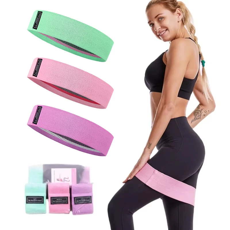 1Pc Fitness Resistance Bands Hip Expansion Fitness Cloth Rubber Bands Stretch Expanders for Home Fitness Exercise Equipment
