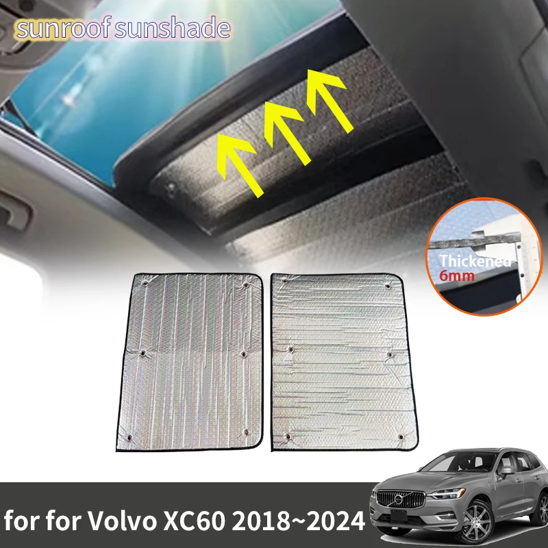 

Car Sunroof Sunshade for Volvo Xc60 60 2018 2019 2020 2021 2022 2023 2024 Accessories Roof Sunscreen Heat Insulation Windscreen