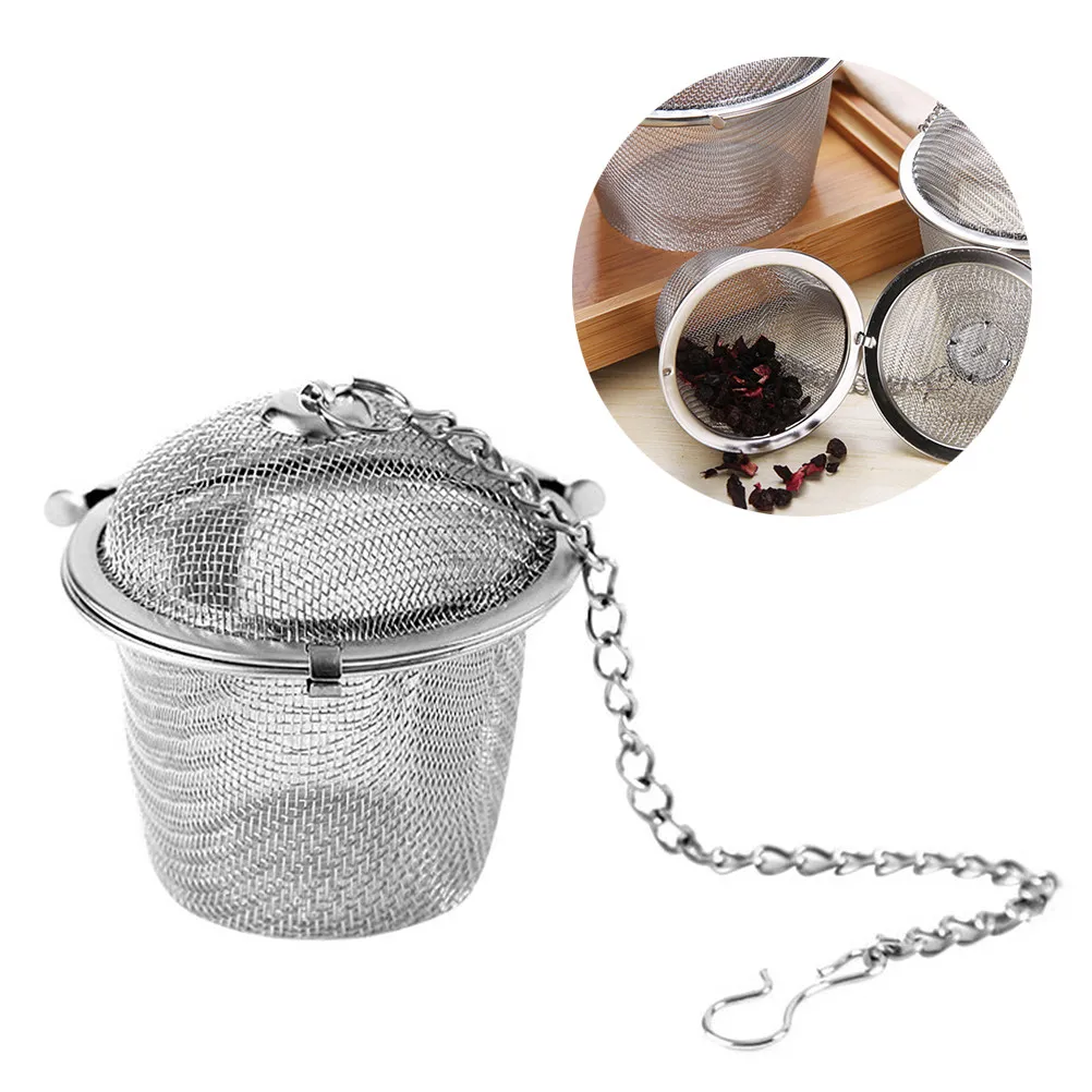 1Pcs 4.5cm Food-Grade Stainless Steel Tea Infuser Heart Shape Fine Mesh Filter Multi-Use for Tea Coffee Spices Herbs Soup