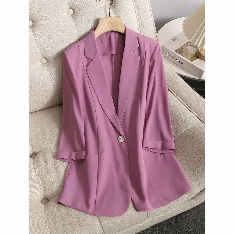 الأبيض الصيف رقيقة رداء غير رسمية Jaet المرأة حجم صغير 2024 جديد سبعة Sve بلوزة من الشيفون الإنتاج الصيني السيدات Faion