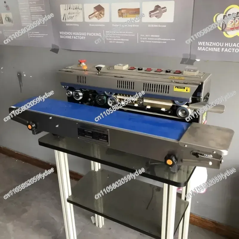 FRM-980W Mini Plastic Bag Vertical Continuous Tape Sealing Machine for Bag Packaging Film Sealing