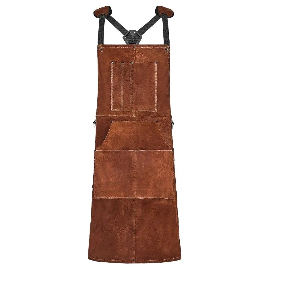 

Heavy Duty Cowhide Leather Welding Work Apron Heat Resistant Professional Safety Gear for Welders Craftsmanship