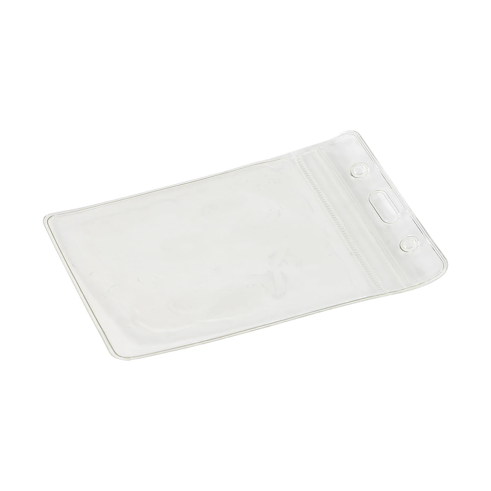 Porte-badge de carte d\'identité en plastique PVC transparent, porte-cartes bancaires d\'exposition, fournitures scolaires et de bureau, 10 pièces/lot