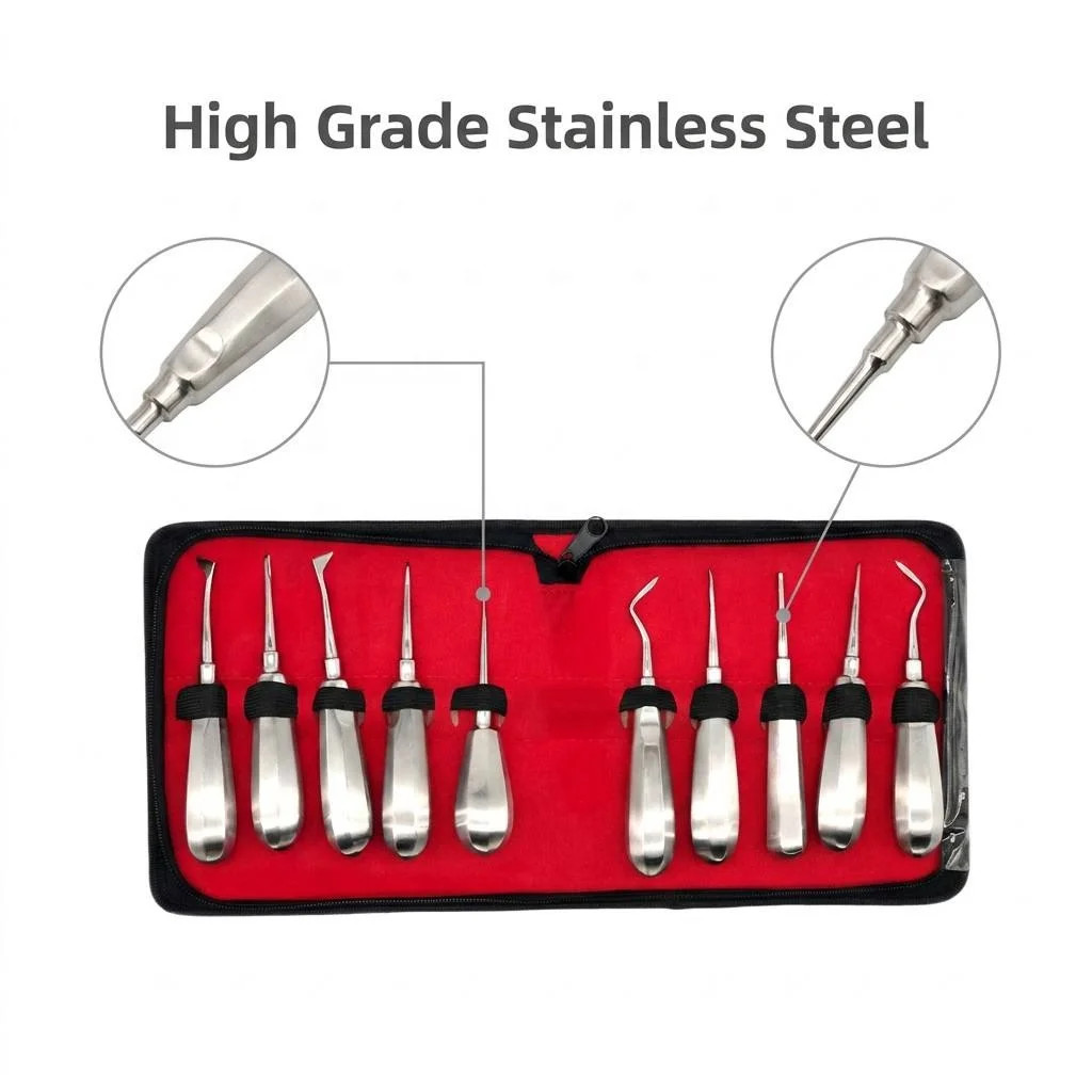 Elevator Kit Atraumatic Extraction Set Hand-Sharpened Grade Stainless Steel