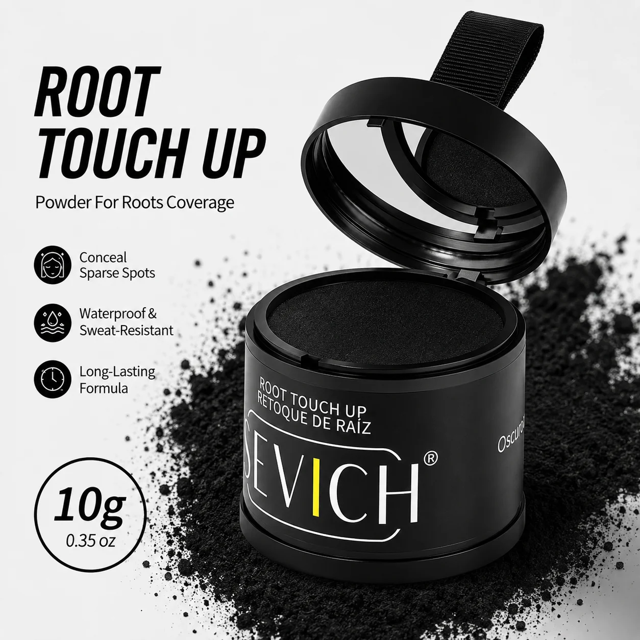 Rooting Hormone Powder - Sevich 10g Fluffy Hairline Powder Temporary