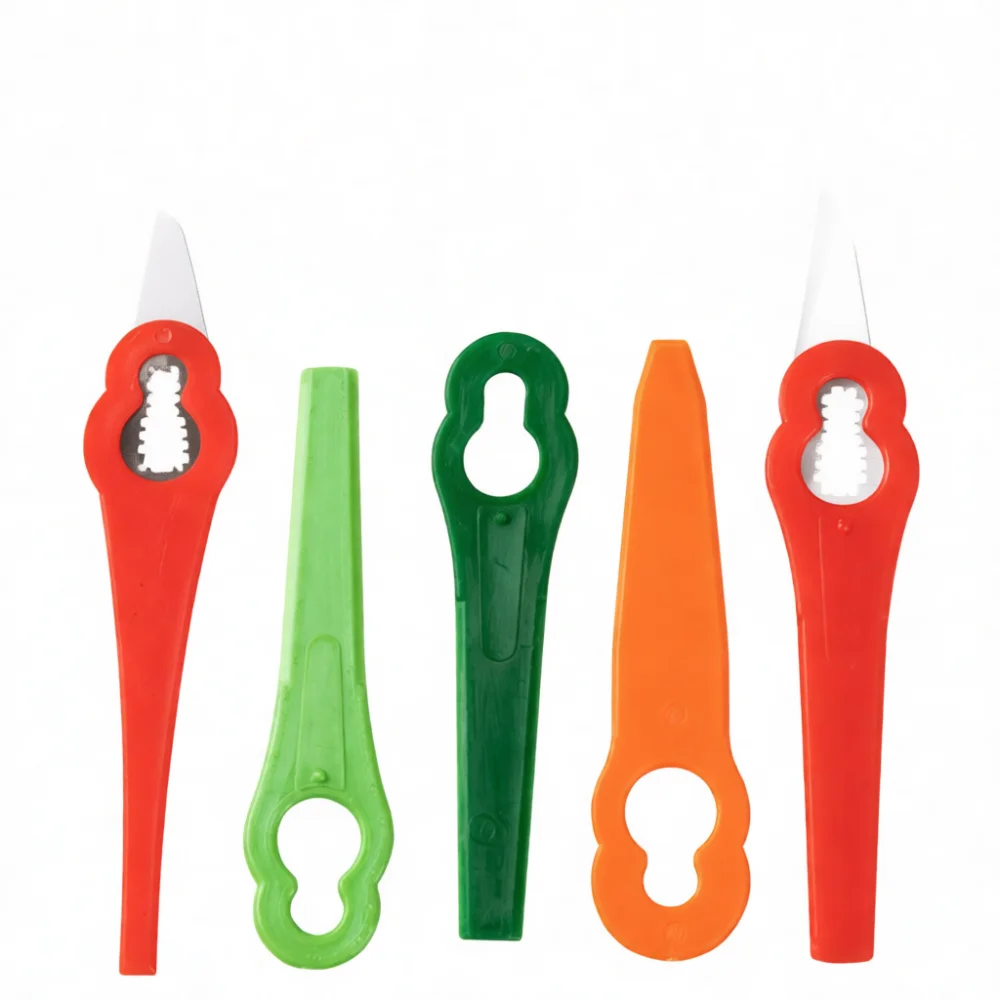 Universal Plastic Mower Blades L83 Gourd Style Grass Trimmer Parts Easy Install Lawn Mower Replacement Garden Equipment