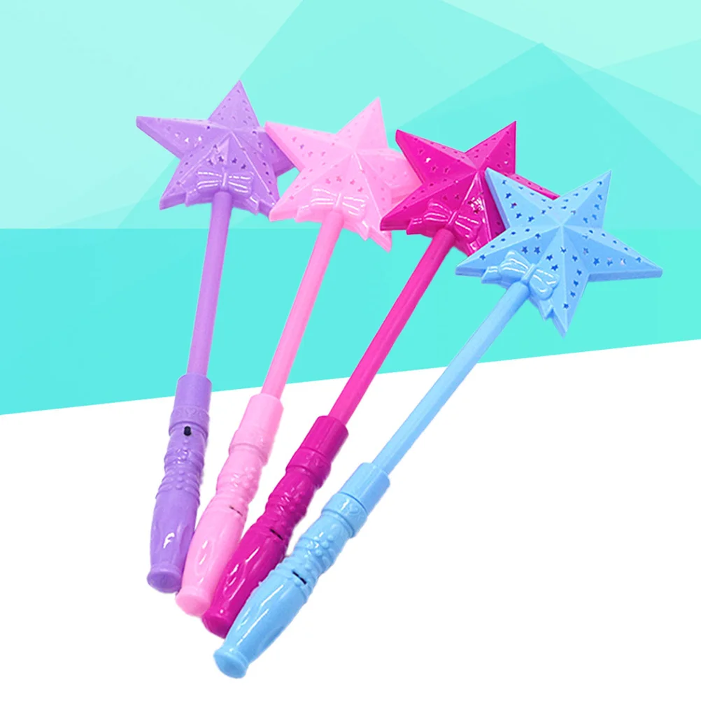 

10Pcs LED Luminous Five-Pointed Star Flashing Sticks Colorful Hollow Light Wand for Party Concert Festival Night Events Cheer