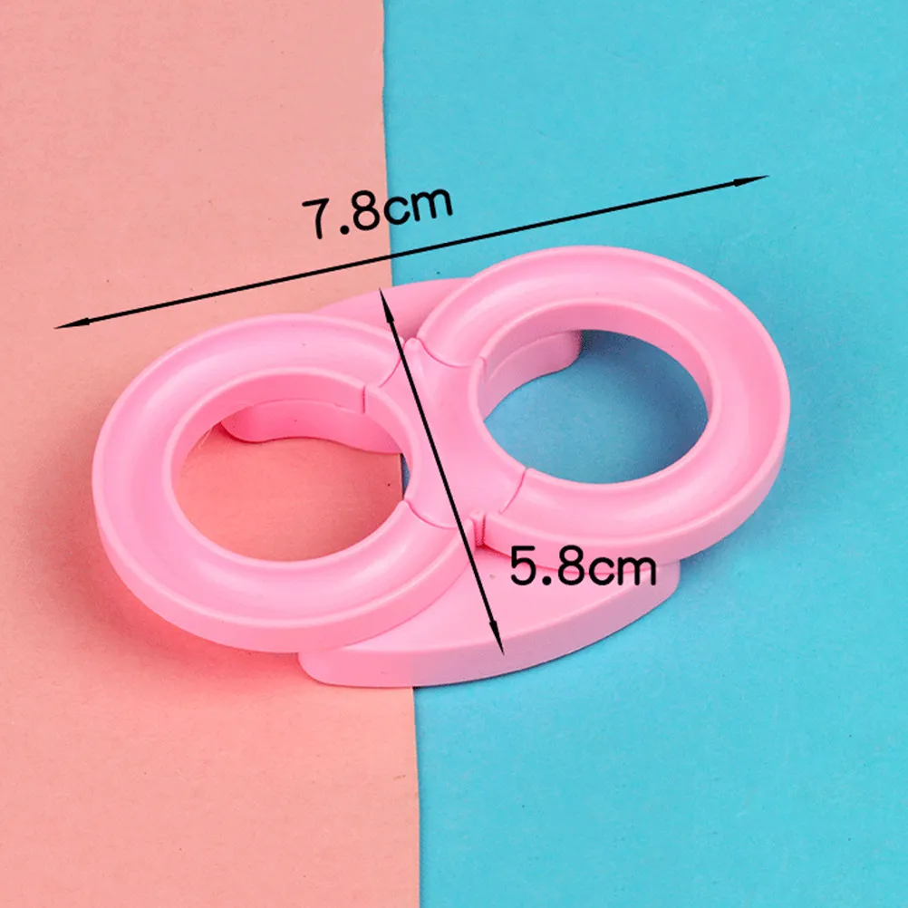 4Pcs Track Stress Relief Hand Decompression Mini Plastic Educational Kids Coordination Entertainment Random Color