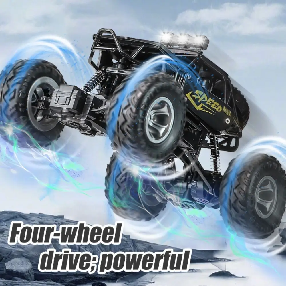 

Сплав Пластик 2,4G Сплав RC Автомобиль Черный Красный Оранжевый Полный привод Свет Музыка Гоночные автомобили Внедорожный электрический рок-гусеничный автомобиль