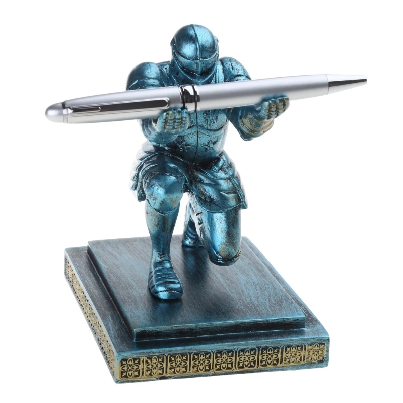 Resin Pen Display Rack Knight Pen Holder Stand for Display Fountain Pen Dip Pen