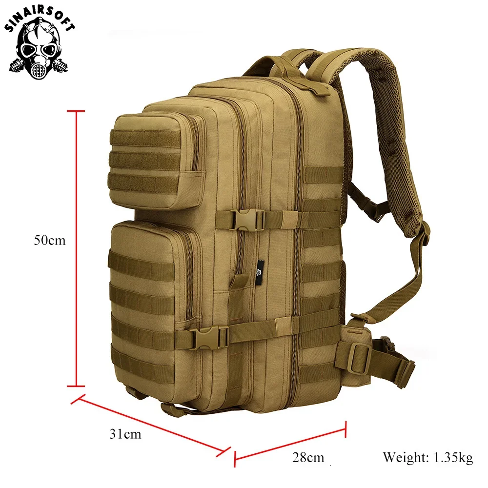 Tactical Backpacks Assault Bags 45L Large Capacity Outdoor Sports Molle Pack for Trekking Camping Hunting Bag Hiking Back Pack