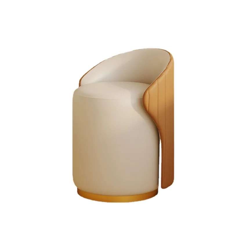 

ZL Simple Modern Light Luxury Advanced Rotatable Bedroom Dresser Chair Backrest